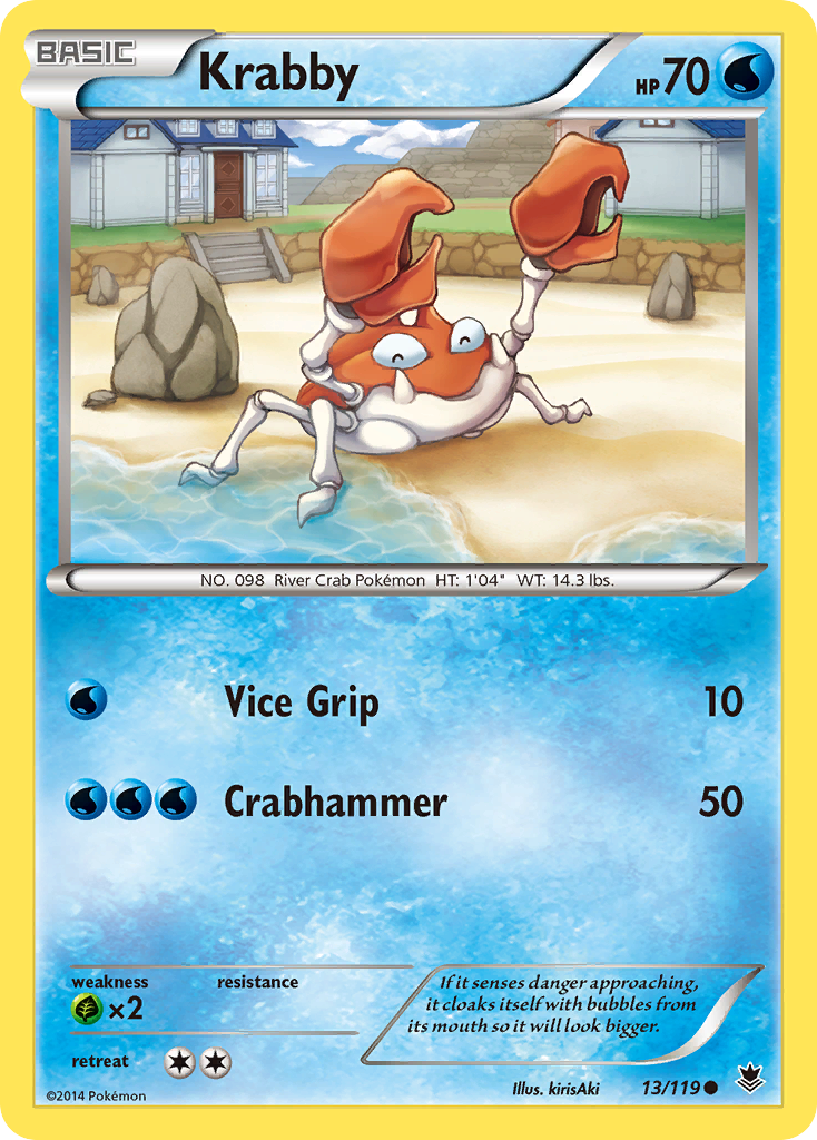 Krabby (13/119) [XY: Phantom Forces] | North Valley Games