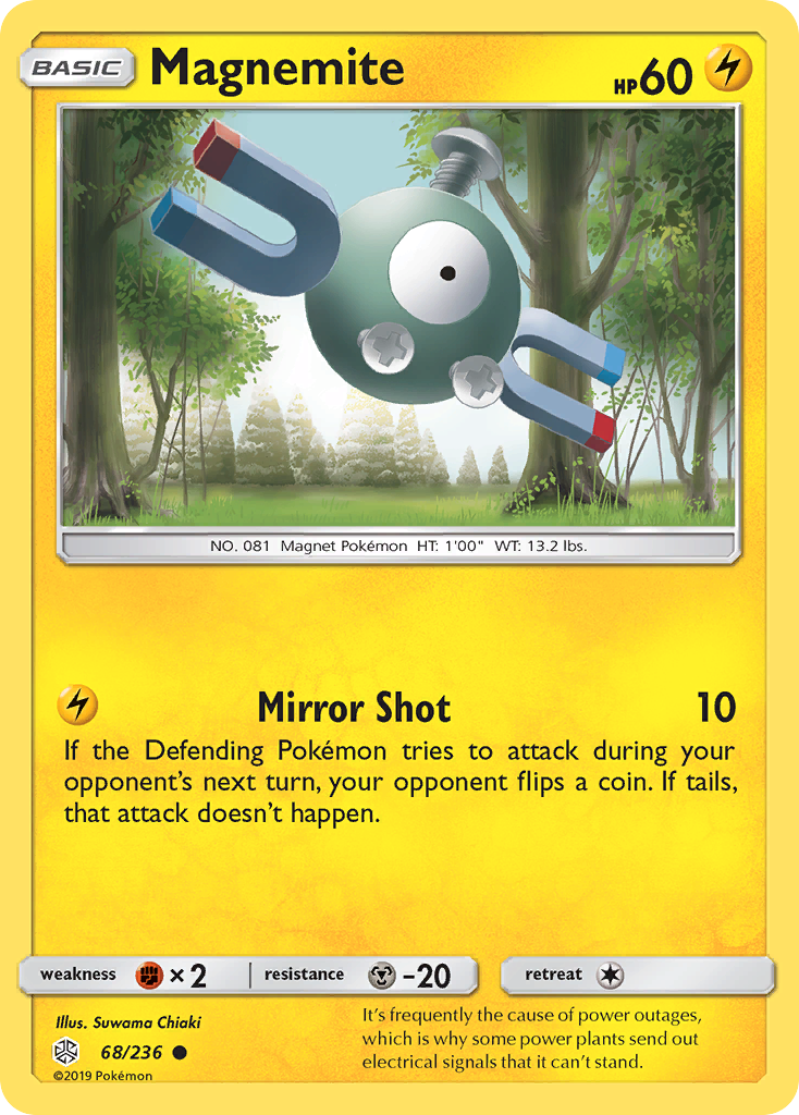 Magnemite (68/236) [Sun & Moon: Cosmic Eclipse] | North Valley Games