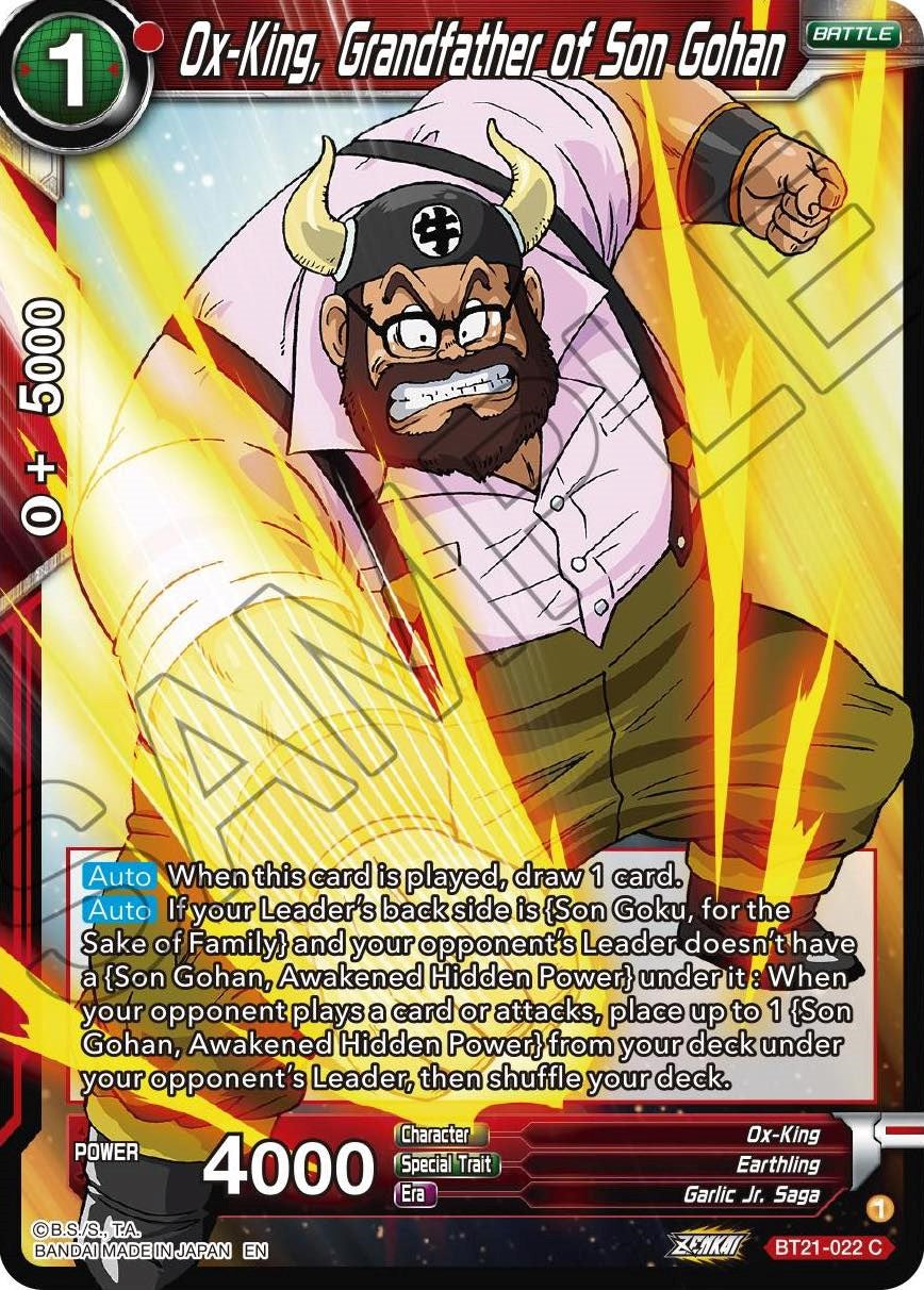 Ox-King, Grandfather of Son Gohan (BT21-022) [Wild Resurgence] | North Valley Games