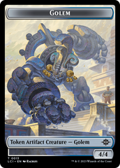 Treasure (0018) // Golem Double-Sided Token [The Lost Caverns of Ixalan Tokens] | North Valley Games