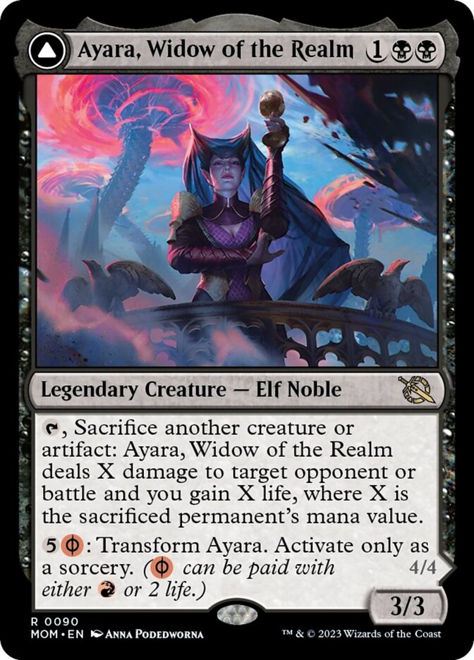 Ayara, Widow of the Realm // Ayara, Furnace Queen [March of the Machine] | North Valley Games