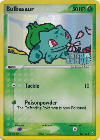 Bulbasaur (45/100) (Stamped) [EX: Crystal Guardians] | North Valley Games