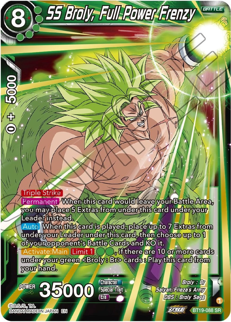 SS Broly, Full Power Frenzy (BT19-088) [Fighter's Ambition] | North Valley Games