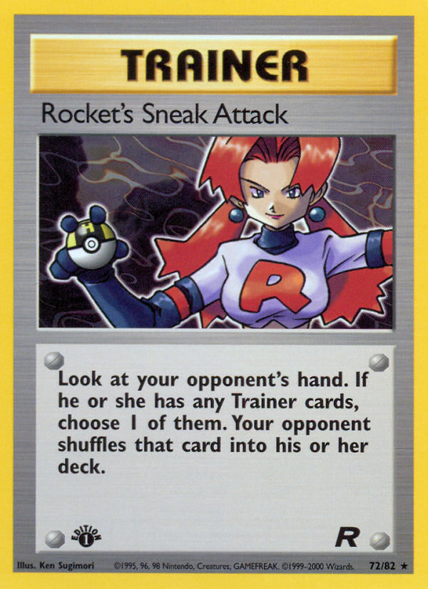 Rocket's Sneak Attack (72/82) [Team Rocket 1st Edition] | North Valley Games