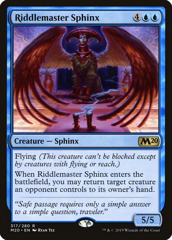 Riddlemaster Sphinx [Core Set 2020] | North Valley Games