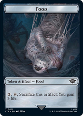 Food // Wraith Double-Sided Token [The Lord of the Rings: Tales of Middle-Earth Commander Tokens] | North Valley Games