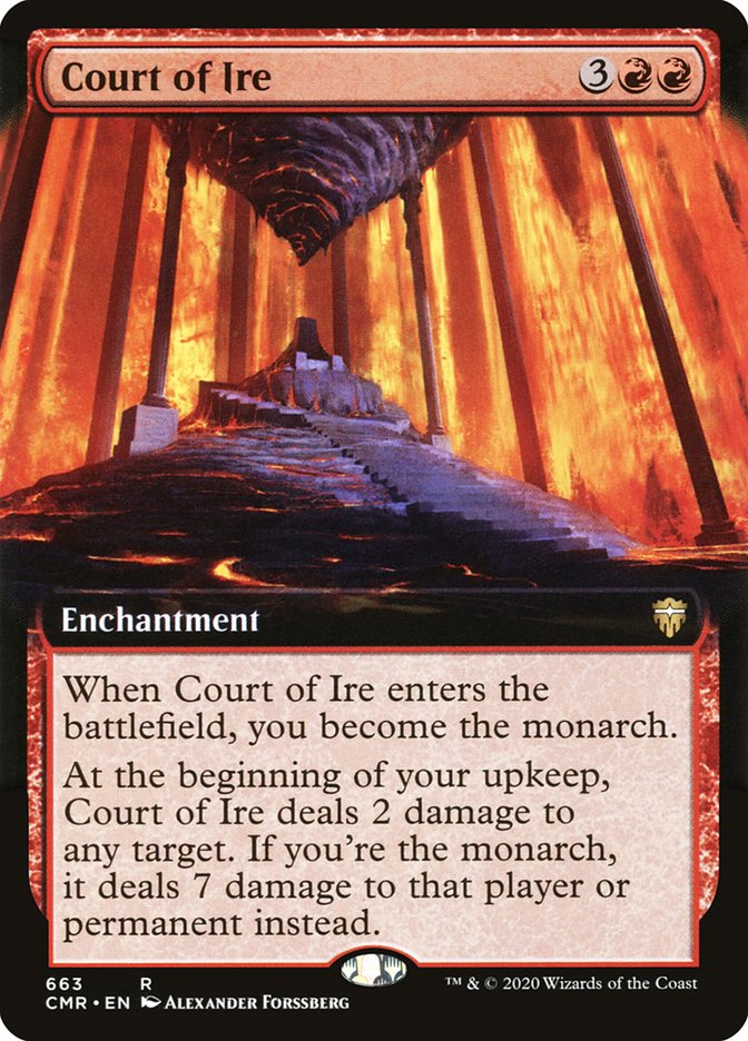 Court of Ire (Extended Art) [Commander Legends] | North Valley Games