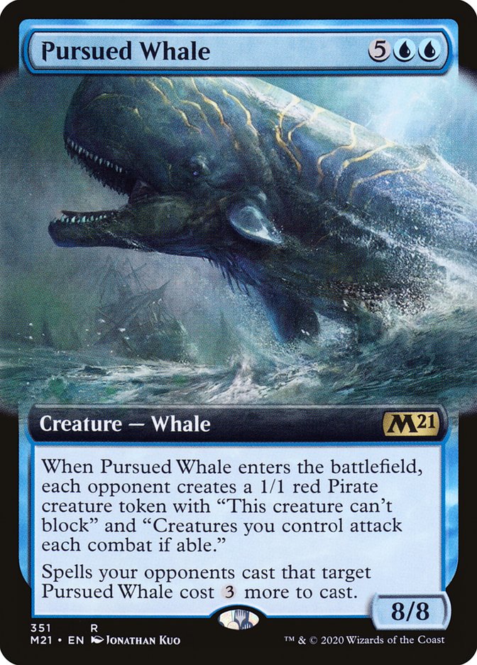 Pursued Whale (Extended Art) [Core Set 2021] | North Valley Games