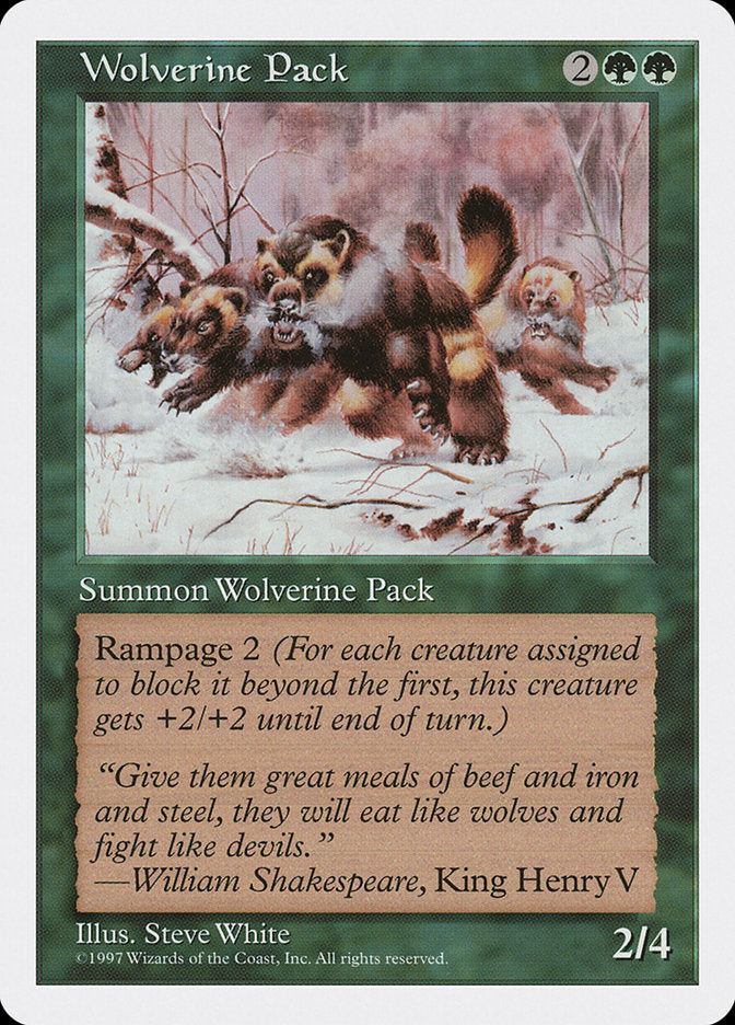 Wolverine Pack [Fifth Edition] | North Valley Games
