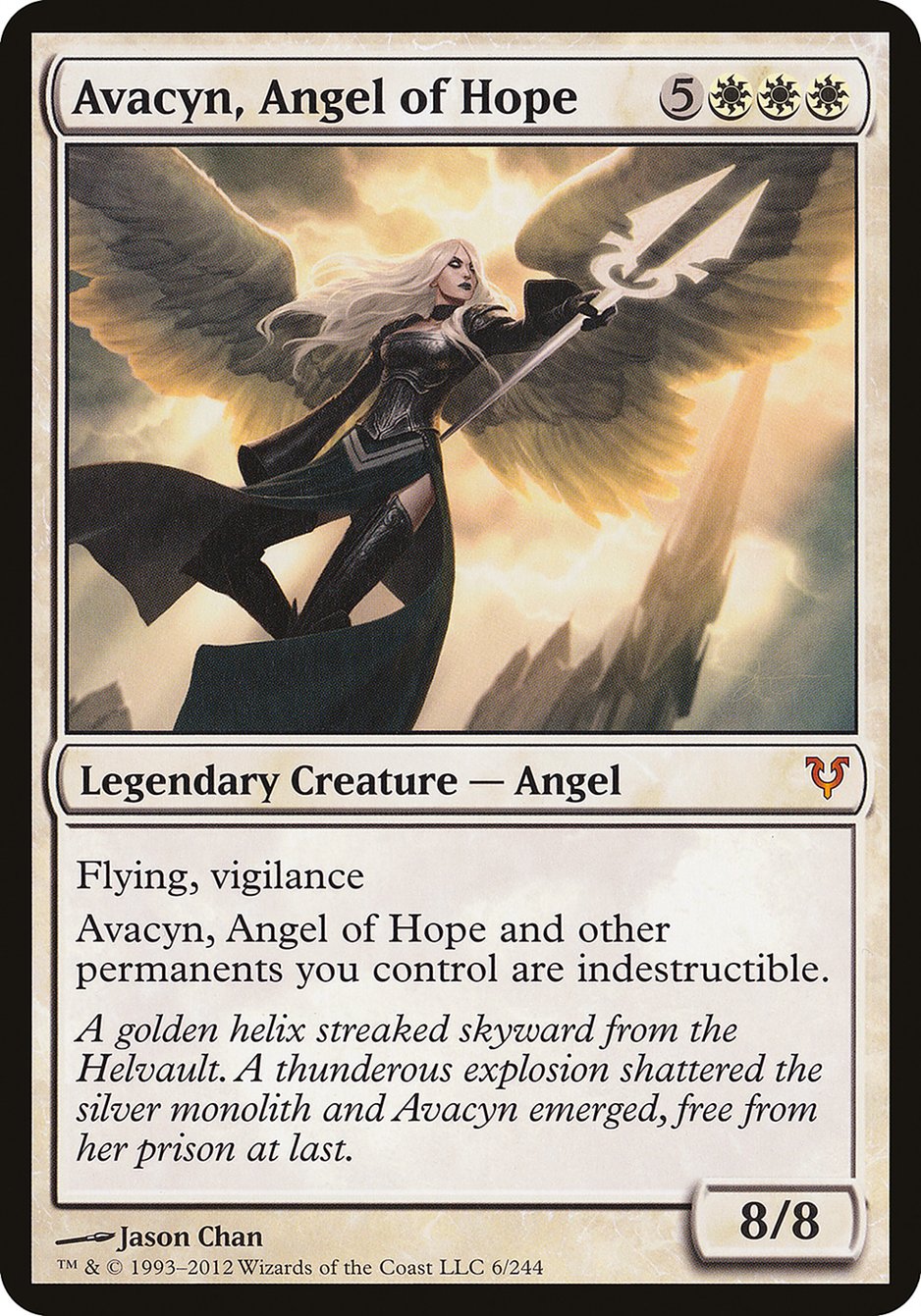 Avacyn, Angel of Hope (Oversized) [Open the Helvault] | North Valley Games