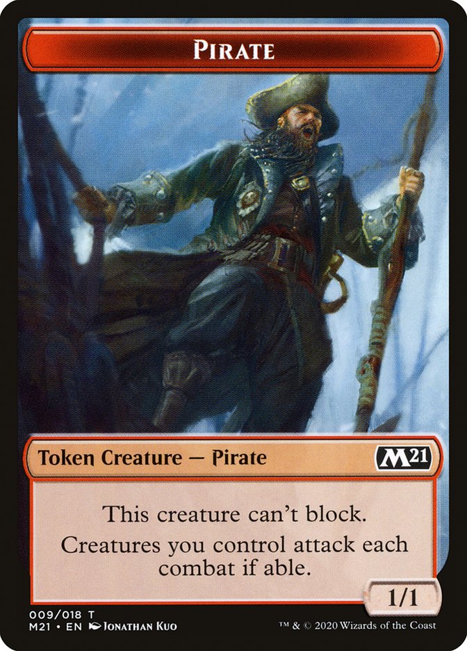 Pirate Token [Core Set 2021 Tokens] | North Valley Games