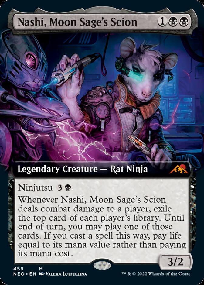 Nashi, Moon Sage's Scion (Extended Art) [Kamigawa: Neon Dynasty] | North Valley Games