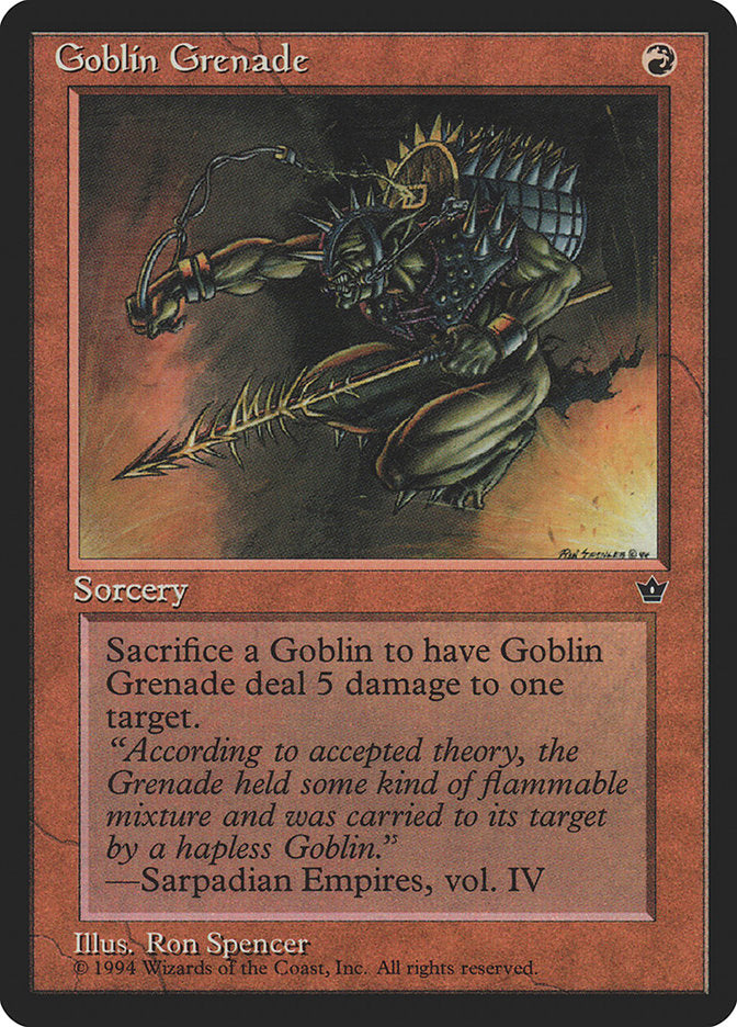 Goblin Grenade (Ron Spencer) [Fallen Empires] | North Valley Games