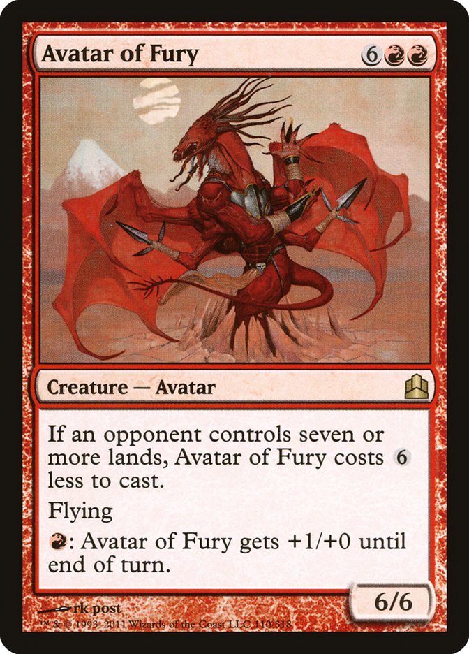 Avatar of Fury [Commander 2011] | North Valley Games