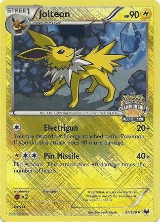 Jolteon (37/108) (Regional Championship) [League & Championship Cards] | North Valley Games