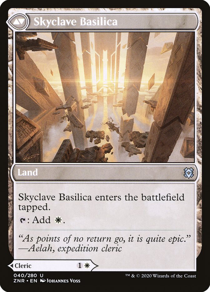 Skyclave Cleric // Skyclave Basilica [Zendikar Rising] | North Valley Games