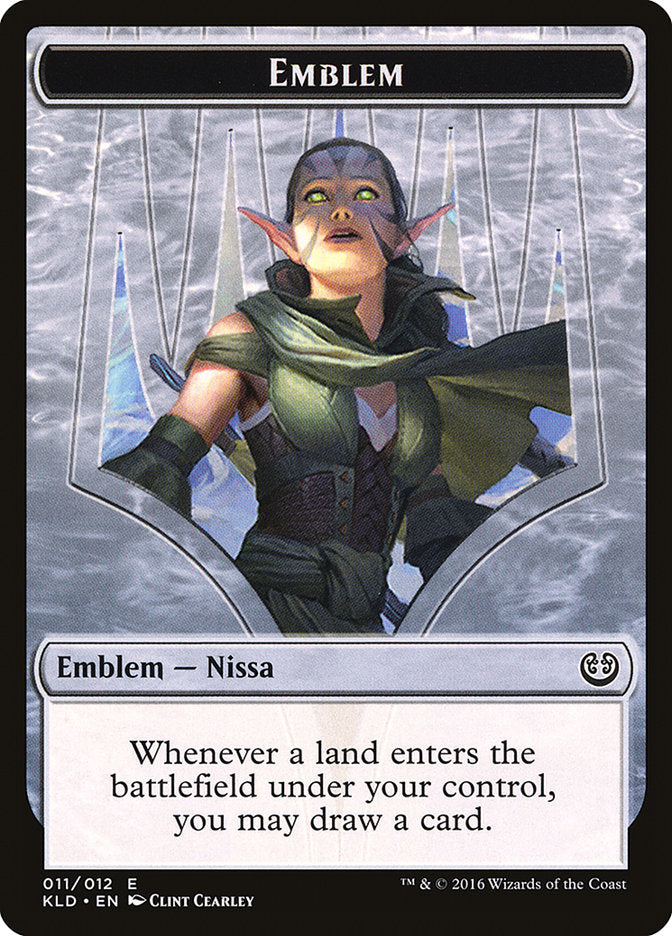Nissa, Vital Force Emblem [Kaladesh Tokens] | North Valley Games