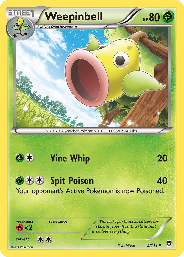 Weepinbell (2/111) [XY: Furious Fists] | North Valley Games