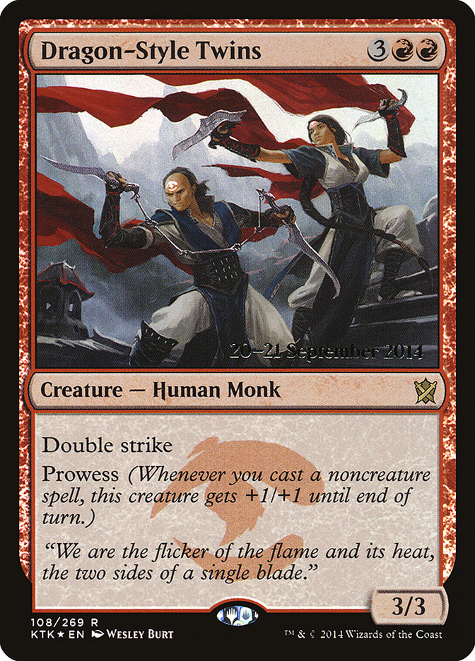 Dragon-Style Twins [Khans of Tarkir Prerelease Promos] | North Valley Games
