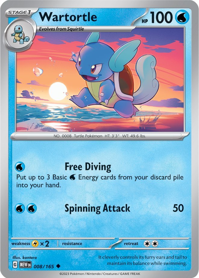 Wartortle (008/165) [Scarlet & Violet: 151] | North Valley Games