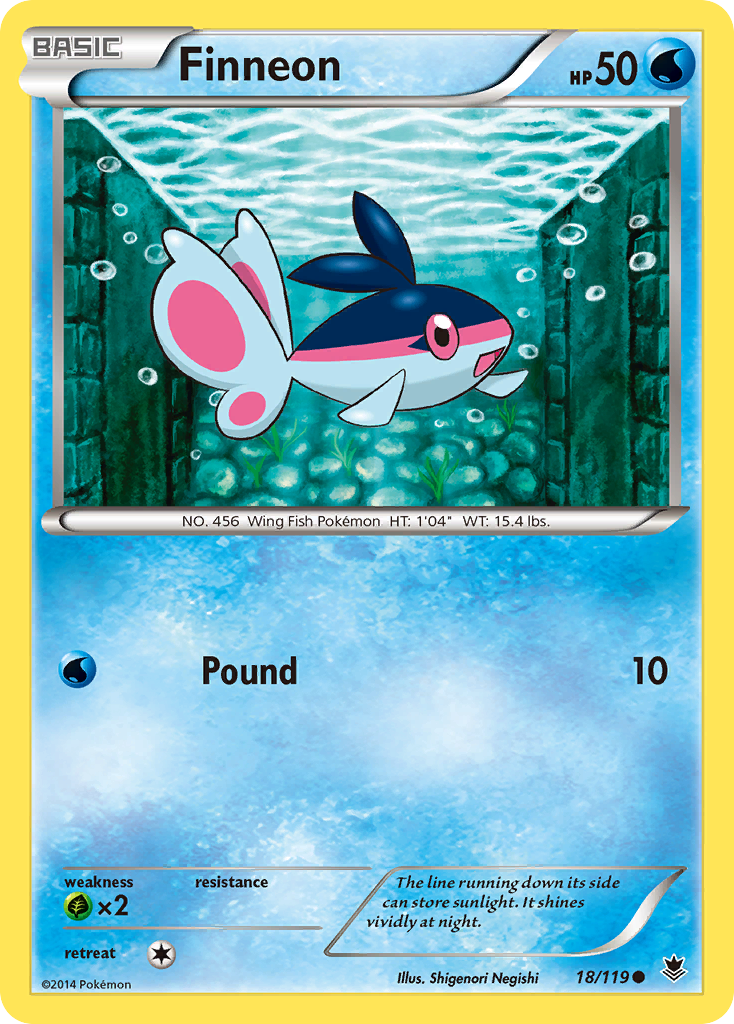 Finneon (18/119) [XY: Phantom Forces] | North Valley Games