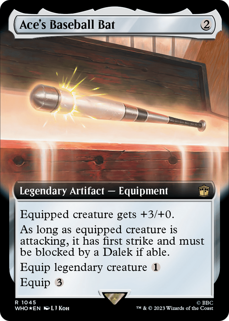 Ace's Baseball Bat (Extended Art) (Surge Foil) [Doctor Who] | North Valley Games