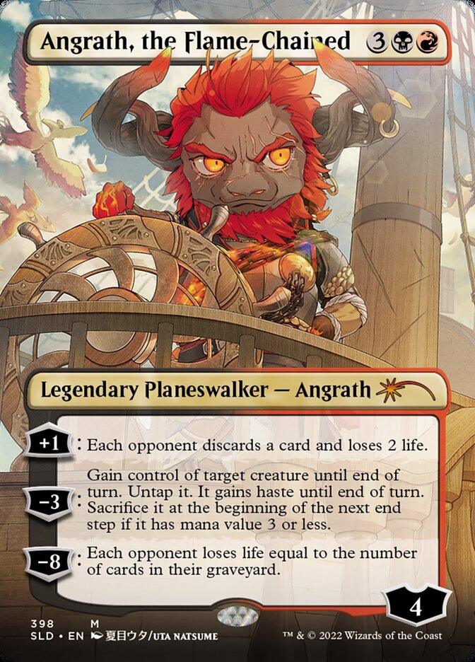 Angrath, the Flame-Chained (Borderless) [Secret Lair Drop Series] | North Valley Games