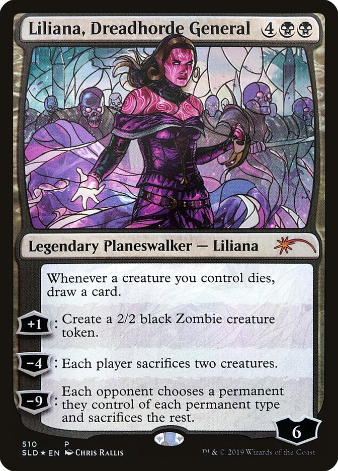 Liliana, Dreadhorde General (Stained Glass) [Secret Lair Drop Promos] | North Valley Games