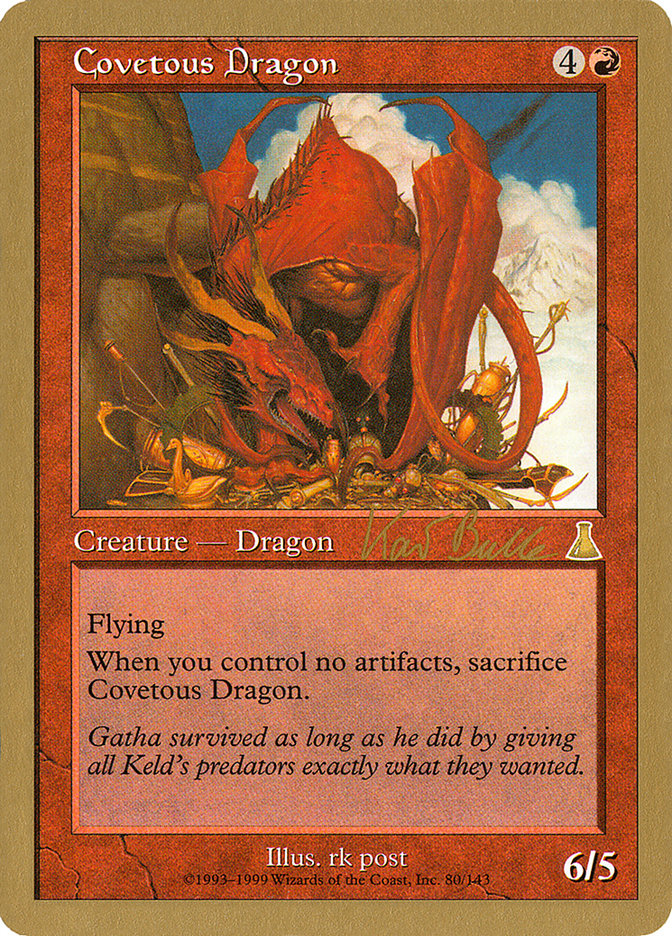 Covetous Dragon (Kai Budde) [World Championship Decks 1999] | North Valley Games