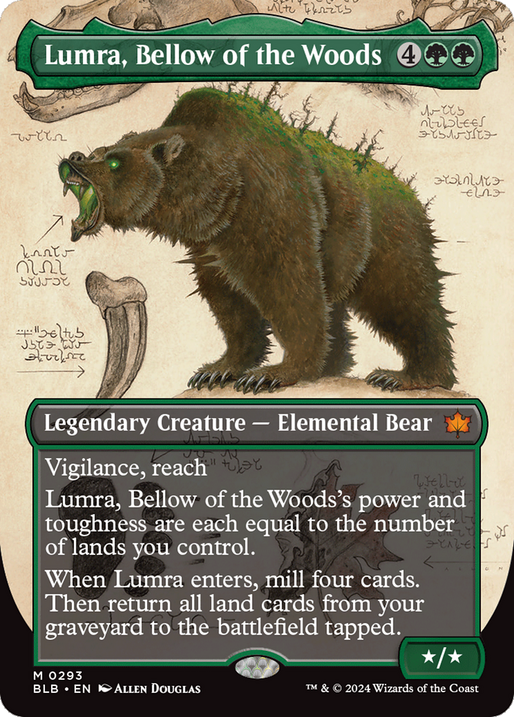 Lumra, Bellow of the Woods (Borderless) (0293) [Bloomburrow] | North Valley Games