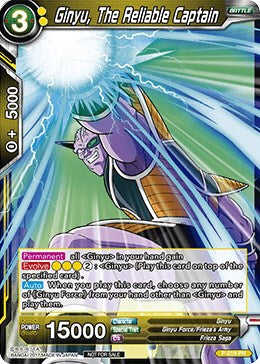 Ginyu, The Reliable Captain (P-019) [Promotion Cards] | North Valley Games