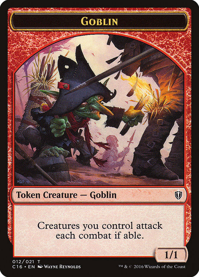 Goblin // Zombie Double-Sided Token [Commander 2016 Tokens] | North Valley Games