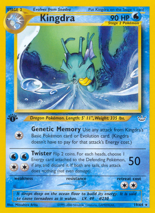 Kingdra (19/64) [Neo Revelation 1st Edition] | North Valley Games