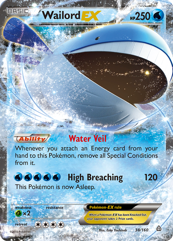 Wailord EX (38/160) [XY: Primal Clash] | North Valley Games