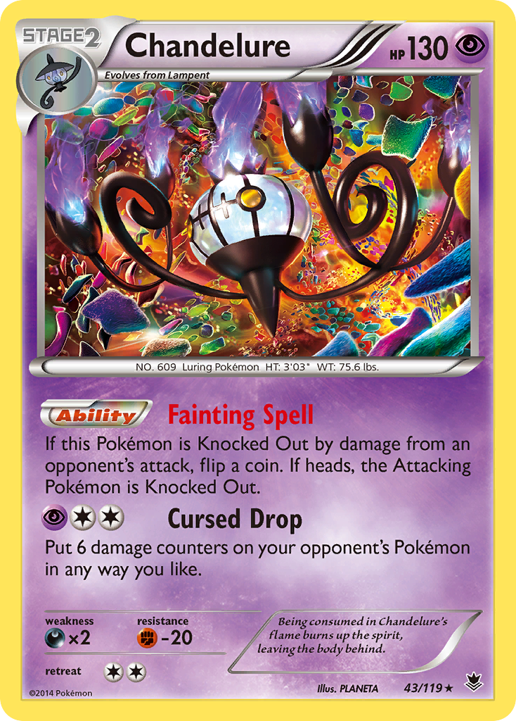Chandelure (43/119) [XY: Phantom Forces] | North Valley Games