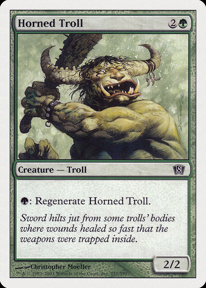 Horned Troll [Eighth Edition] | North Valley Games