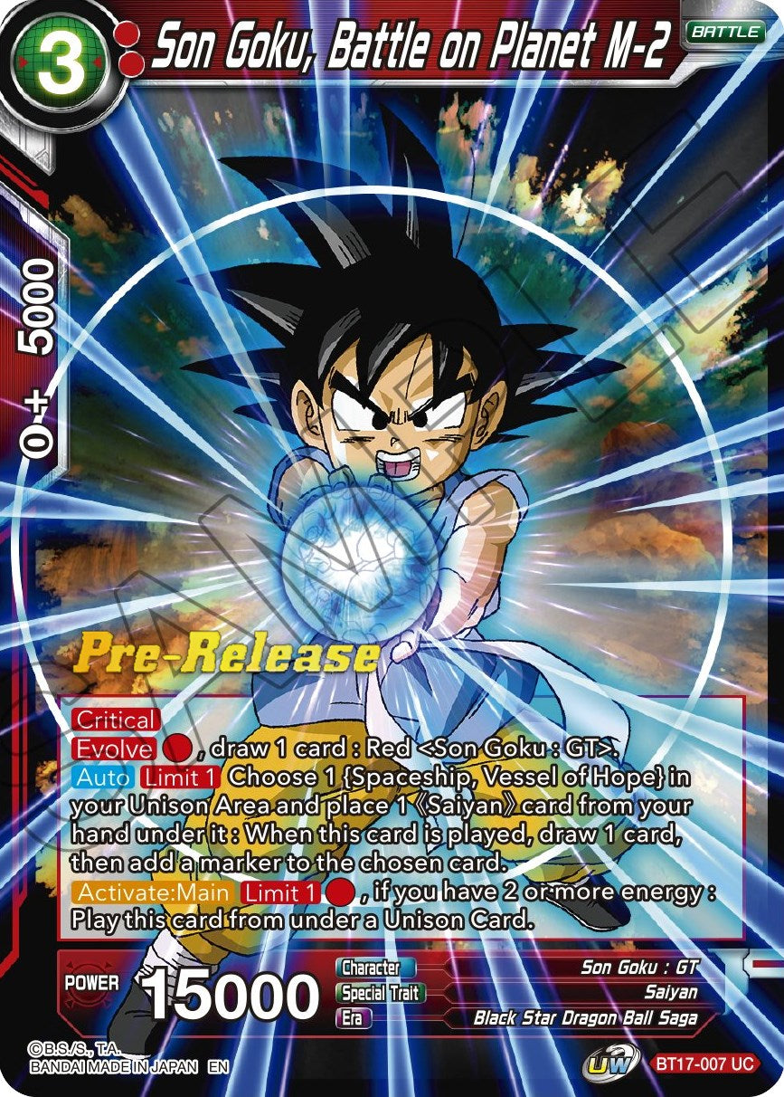 Son Goku, Battle on Planet M-2 (BT17-007) [Ultimate Squad Prerelease Promos] | North Valley Games