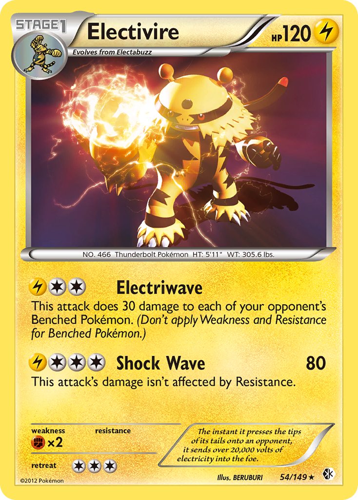 Electivire (54/149) (Theme Deck Exclusive) [Black & White: Boundaries Crossed] | North Valley Games