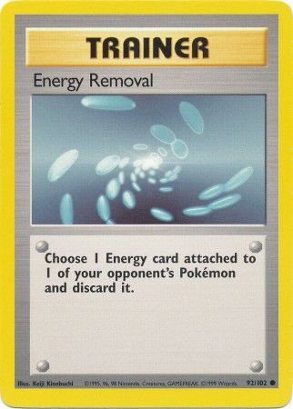 Energy Removal (92/102) [Base Set Unlimited] | North Valley Games