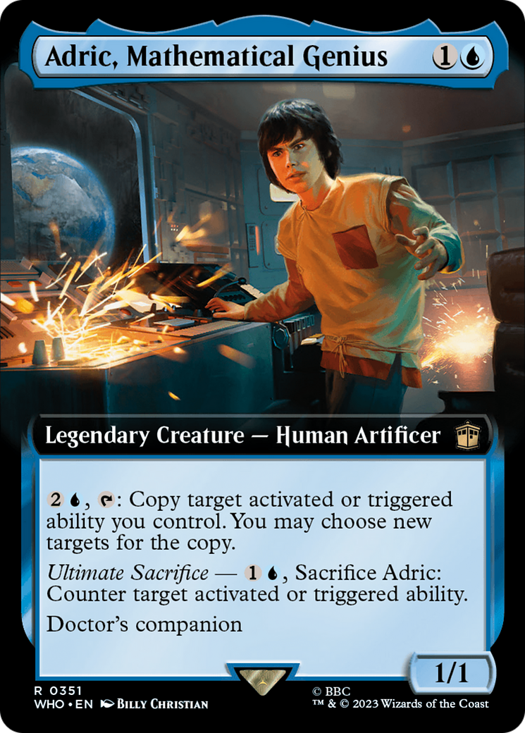 Adric, Mathematical Genius (Extended Art) [Doctor Who] | North Valley Games