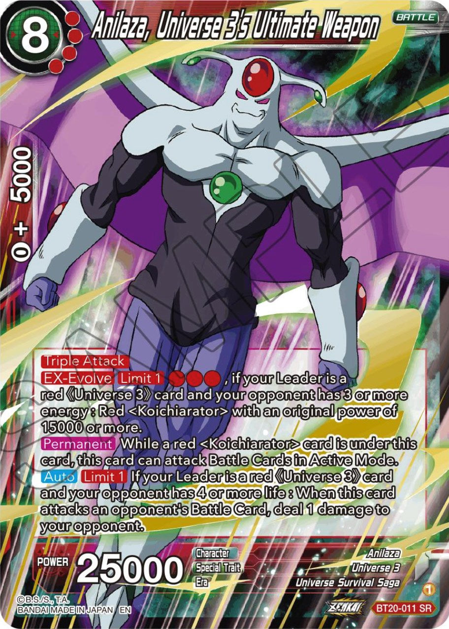 Anilaza, Universe 3's Ultimate Weapon (BT20-011) [Power Absorbed] | North Valley Games