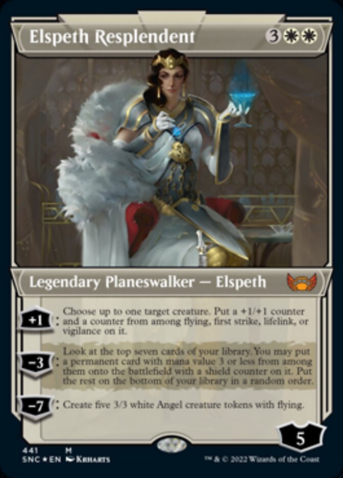 Elspeth Resplendent (Showcase Art Deco Foil Etched) [Streets of New Capenna] | North Valley Games