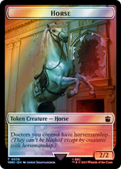 Horse // Clue (0053) Double-Sided Token (Surge Foil) [Doctor Who Tokens] | North Valley Games