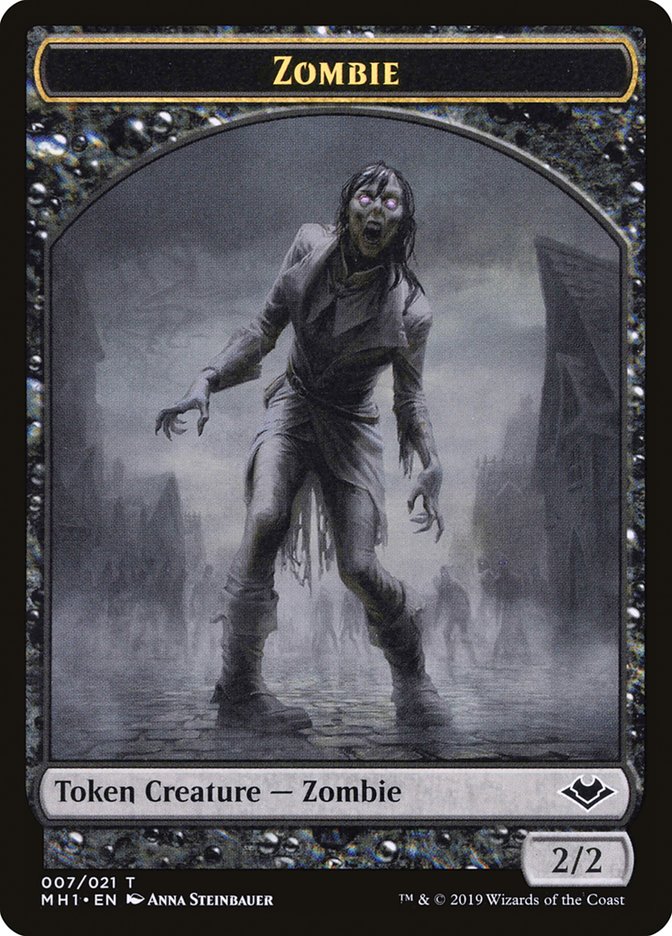 Marit Lage // Zombie Double-Sided Token [Modern Horizons Tokens] | North Valley Games