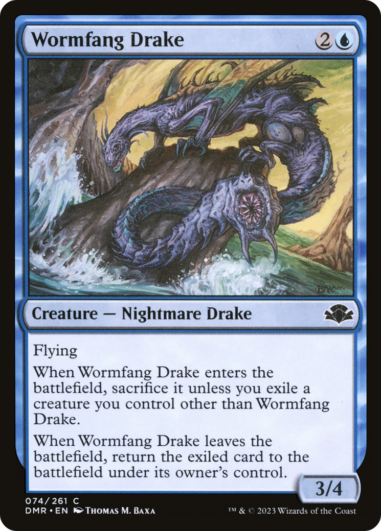 Wormfang Drake [Dominaria Remastered] | North Valley Games