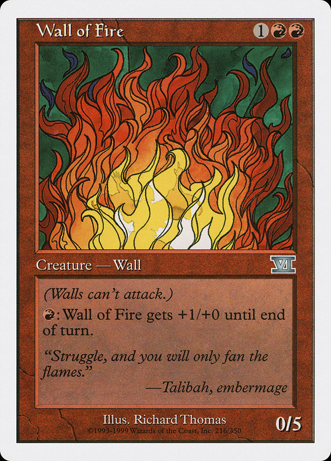 Wall of Fire [Classic Sixth Edition] | North Valley Games