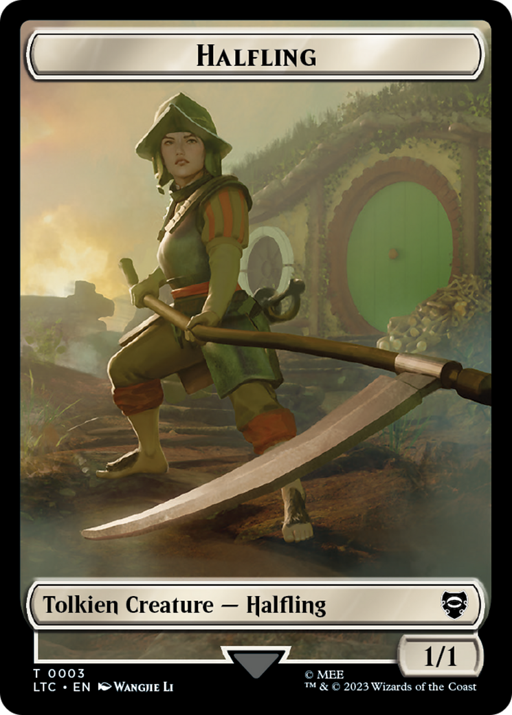 Halfling // Treasure Token [The Lord of the Rings: Tales of Middle-Earth Commander Tokens] | North Valley Games