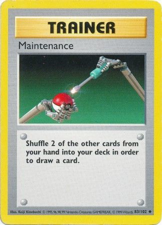 Maintenance (83/102) [Base Set Shadowless Unlimited] | North Valley Games