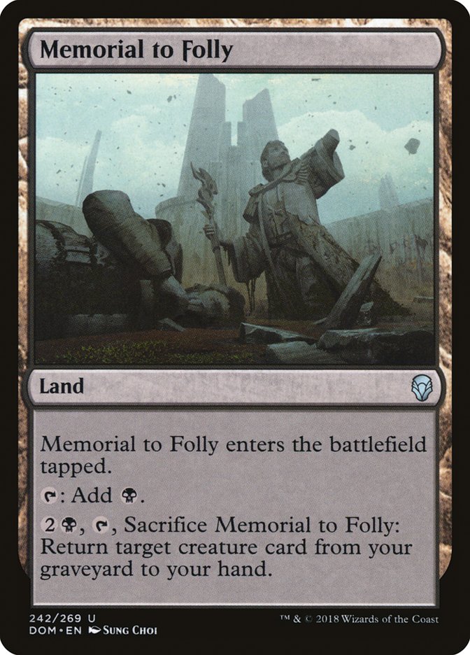 Memorial to Folly [Dominaria] | North Valley Games