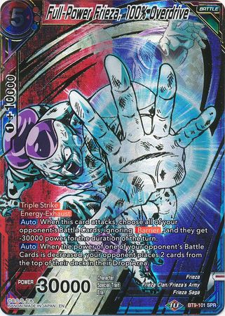 Full-Power Frieza, 100-Percent Overdrive (SPR) (BT9-101) [Universal Onslaught] | North Valley Games